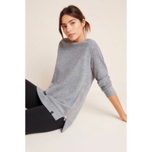 Anthropologie Varley Sierra side zip sweater LARGE